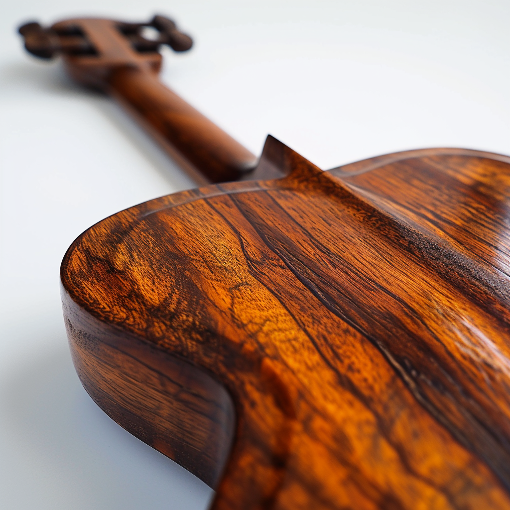 Brazilian Rosewood on White Background