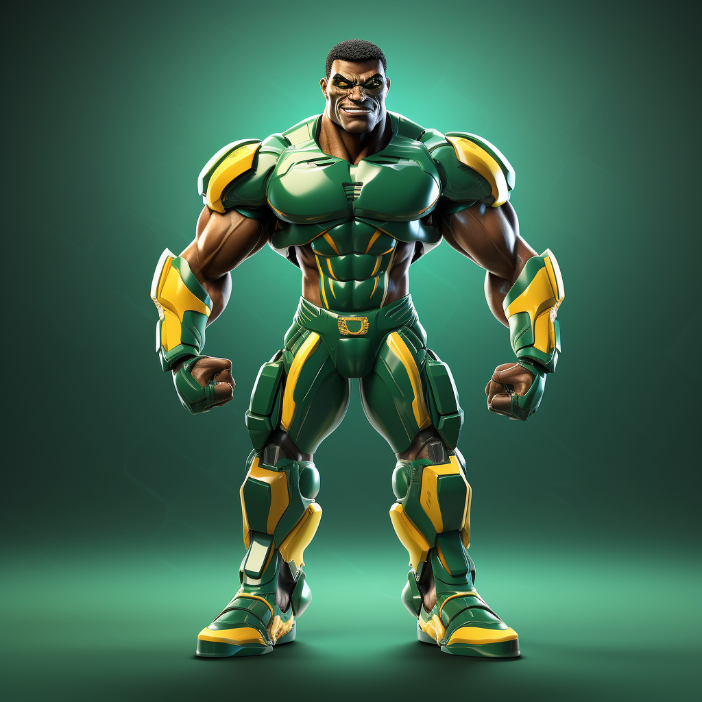 Muscular Brazilian Team Humanoid in Real Style