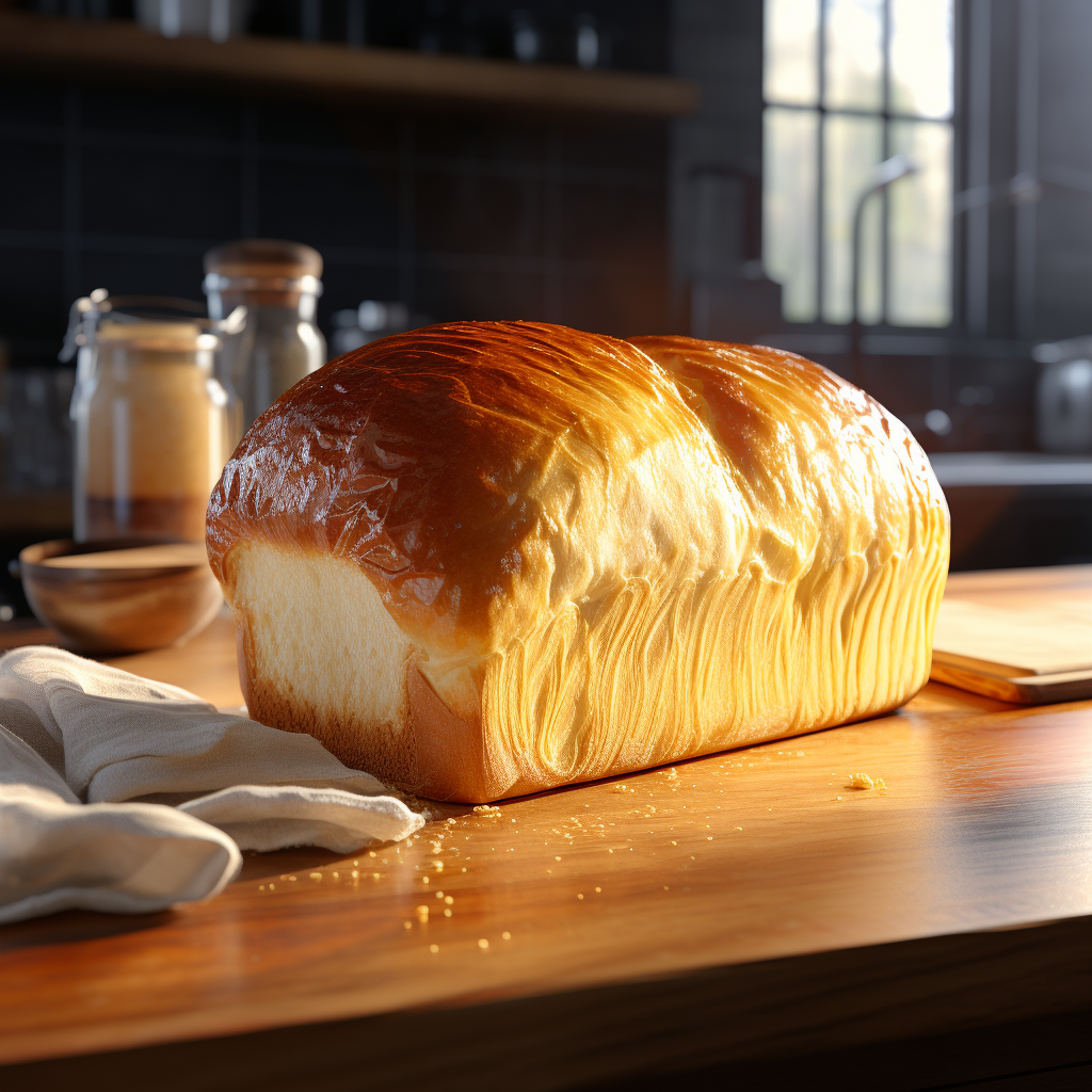 Delicious homemade bread loaf