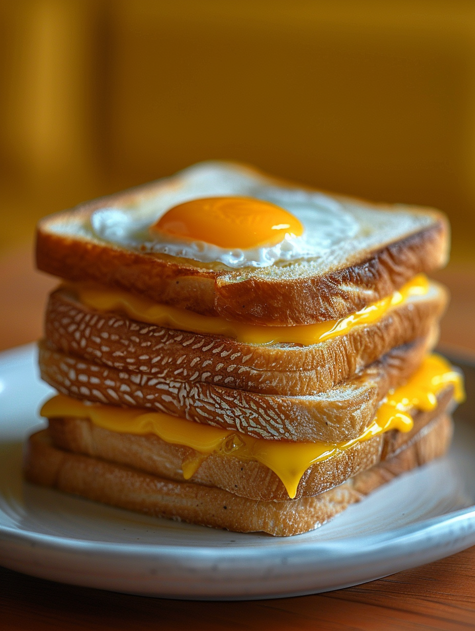 Toast Bread on Wooden Table