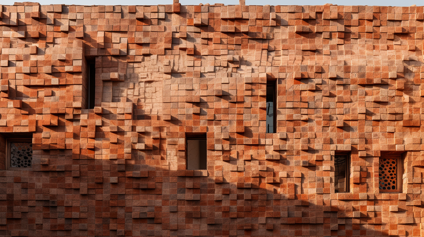 Brick and stone facade