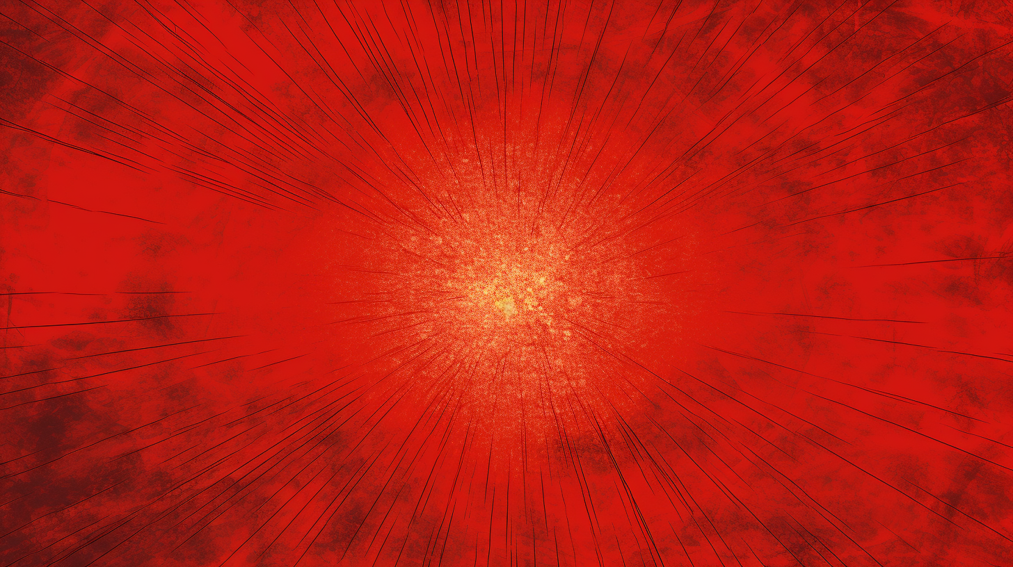 Bright red sunburst texture