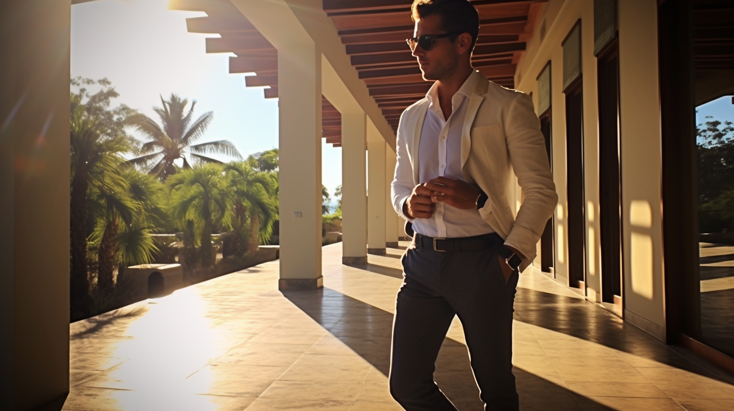 Handsome Millionaire in Elegant Nayarit Hotel