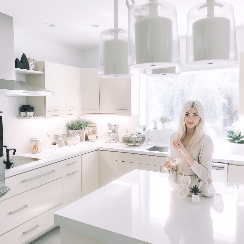 Bright White IKEA Kitchen Influencer