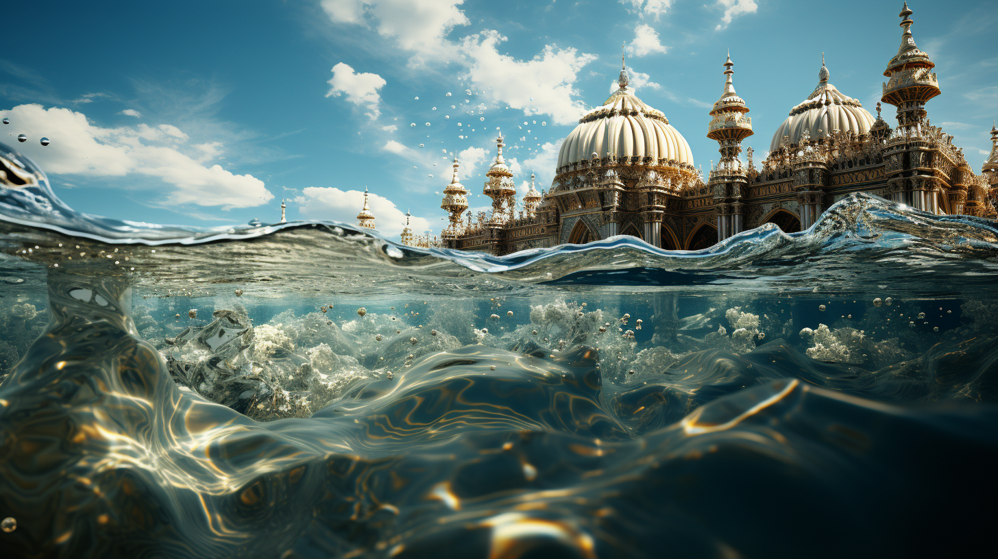 Brighton Pavillion underwater view