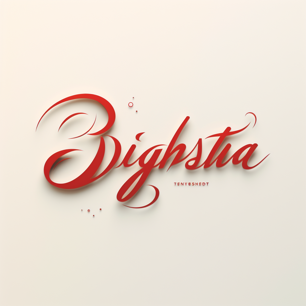 Modern cursive Brightside wordmark logo