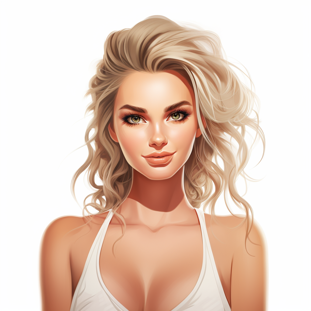 Britney Spears in cartoon headshot