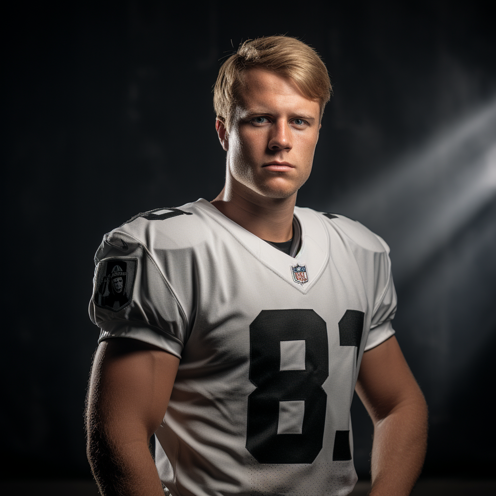 Brock Purdy wearing NFL Raiders Outfit