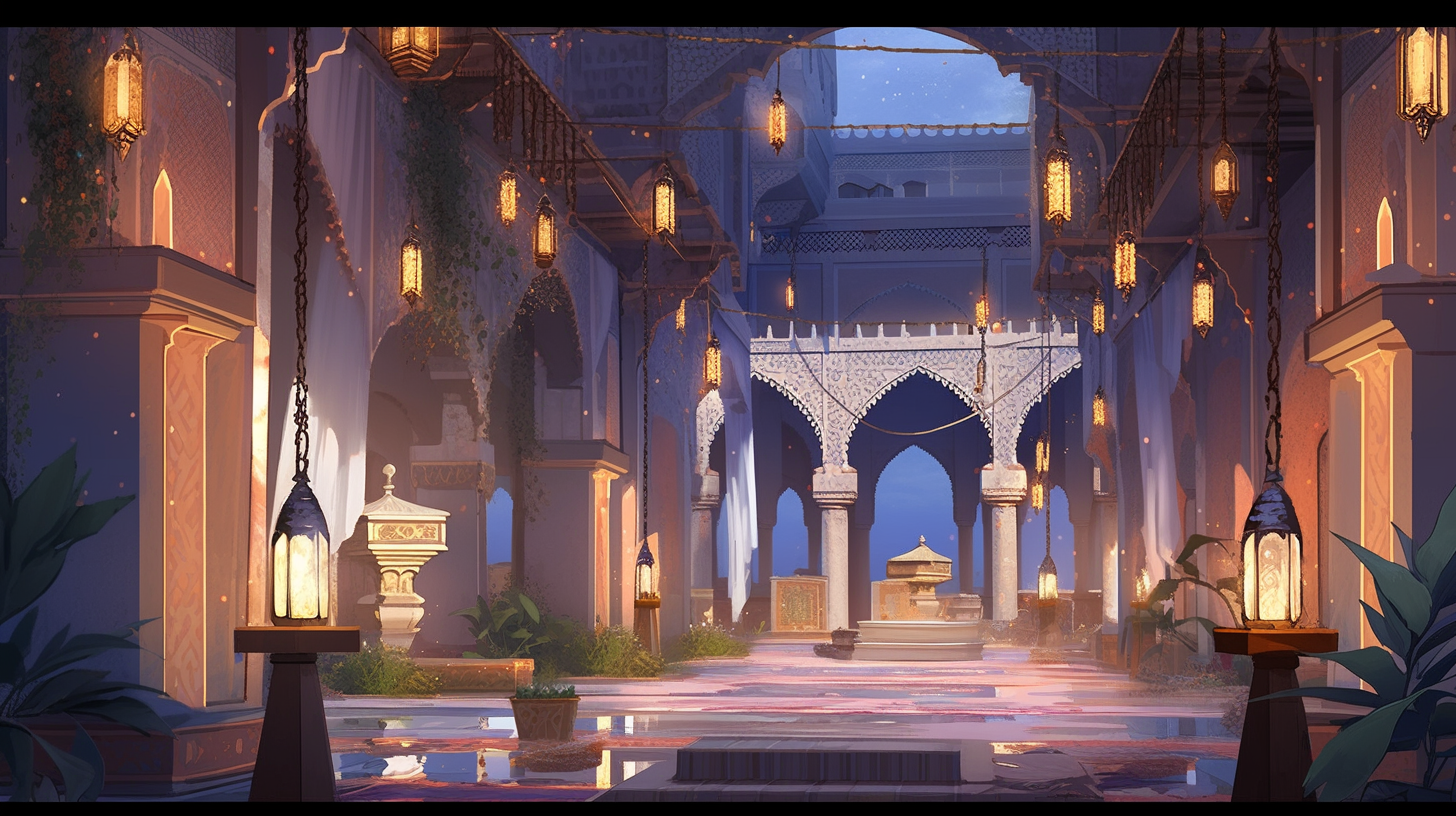 Image of a Broken Arabian Royal Palace