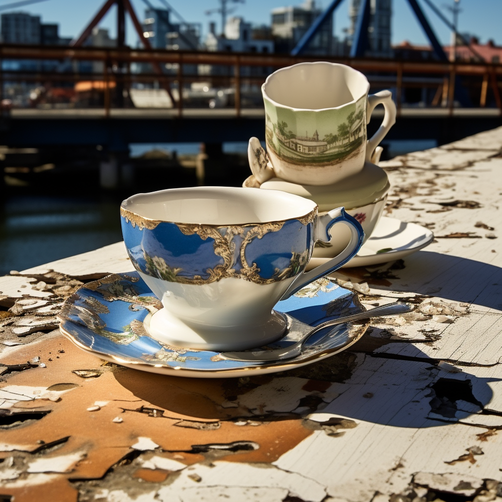 Broken Granville Island Teacup