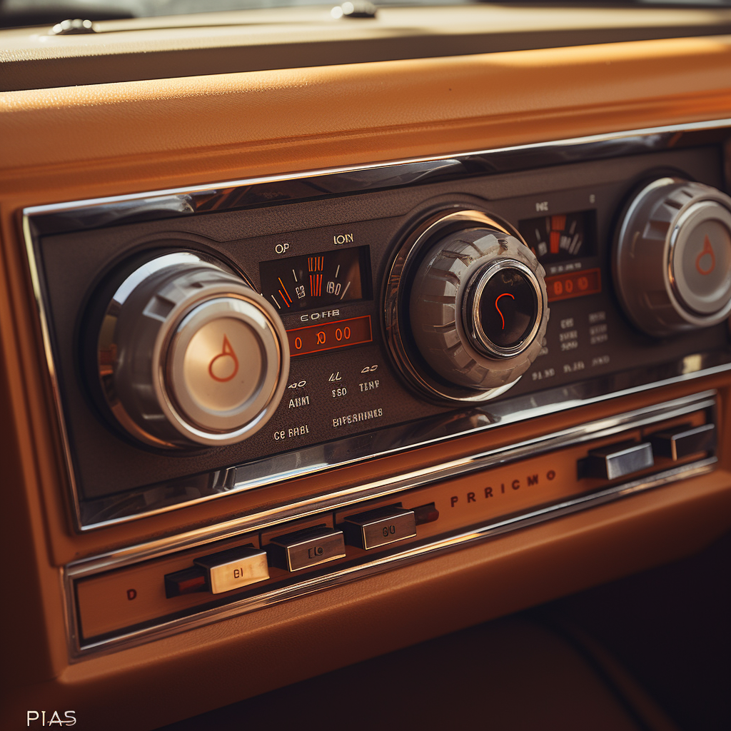 Vintage Bronco Radio Dash