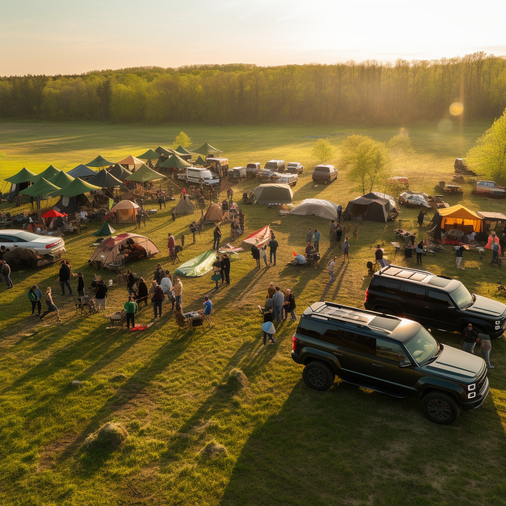 Ford Bronco Event in Field