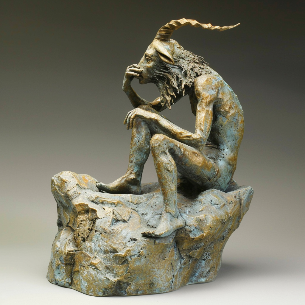 Cancer Bronze Sculpture Whistling Mountain