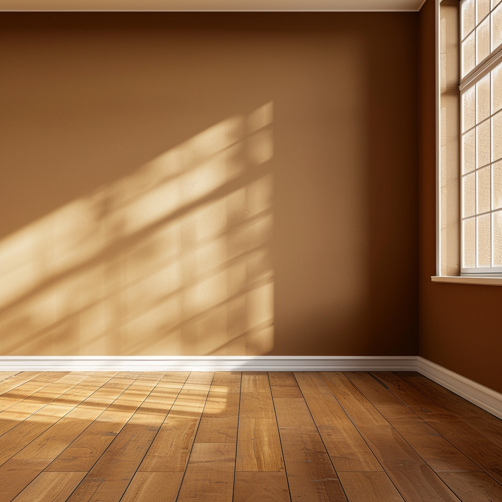 Empty brown room wall