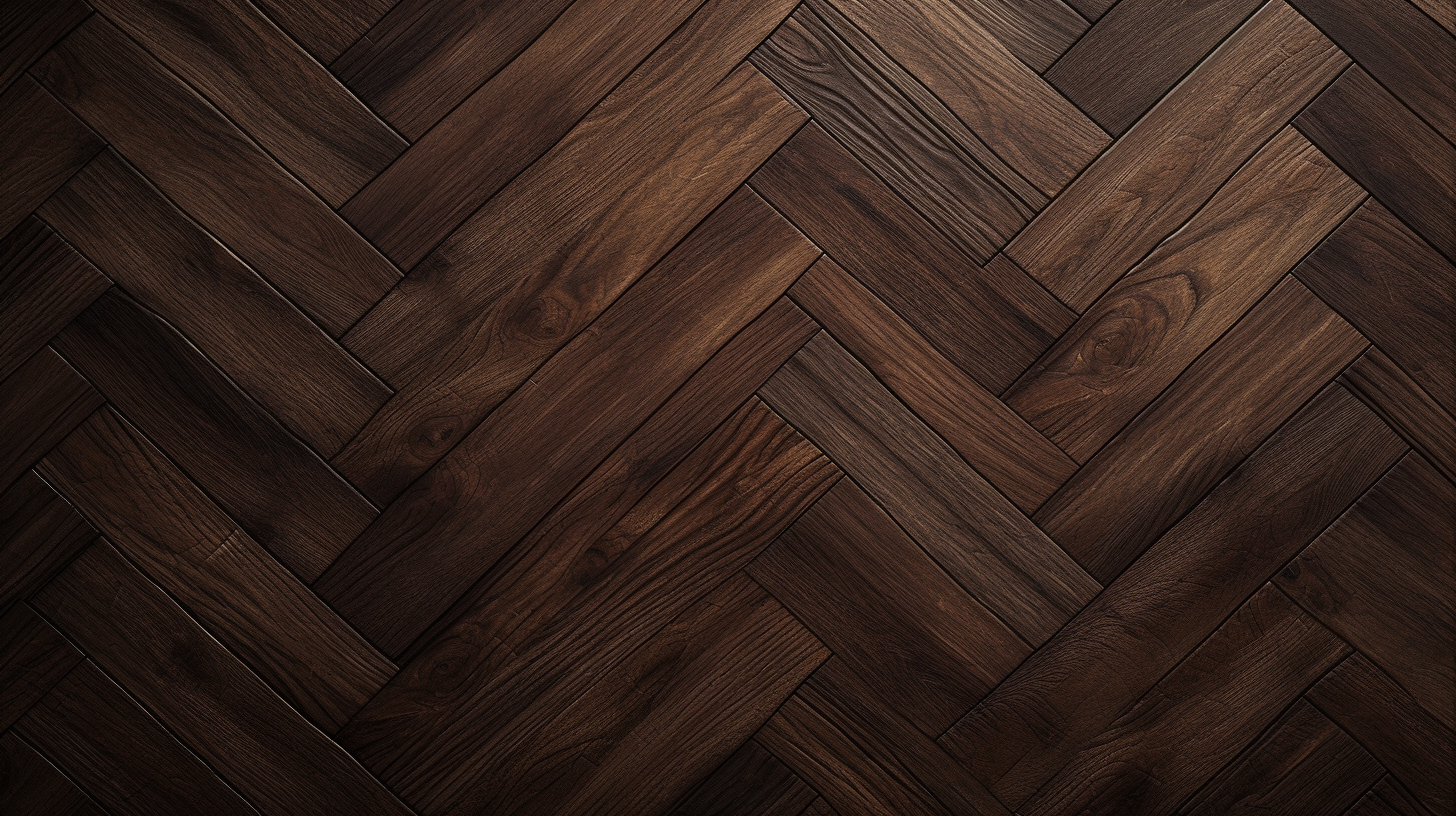 Dark brown wood style floor