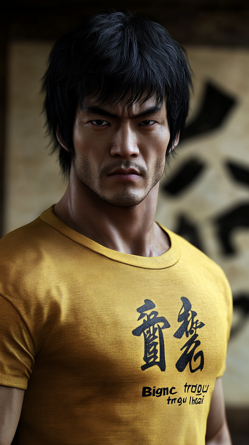 Bruce Lee in Yellow Shirt