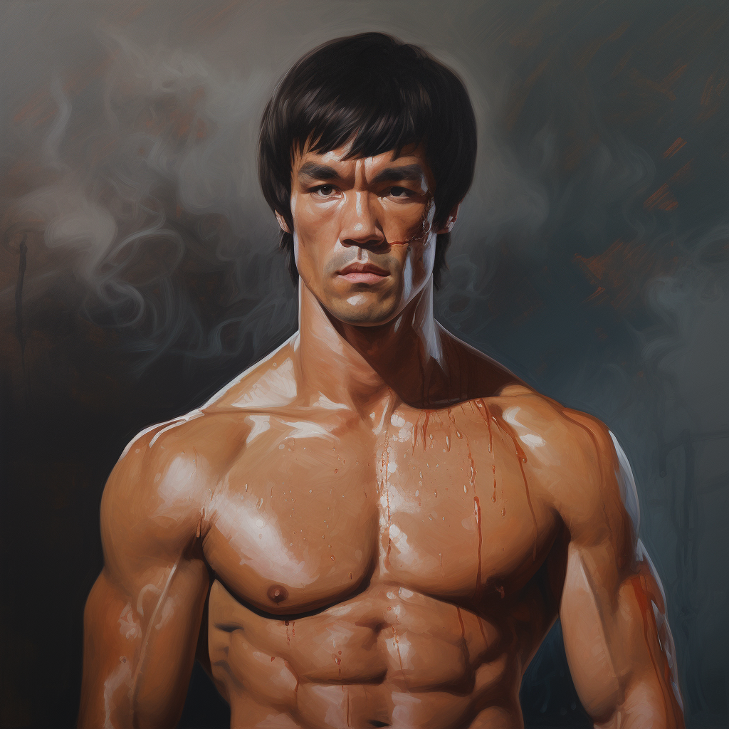 Bruce Lee Portrait Image