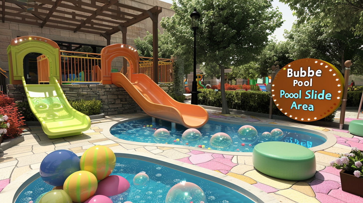 Safe Commercial Bubble Pool Slide