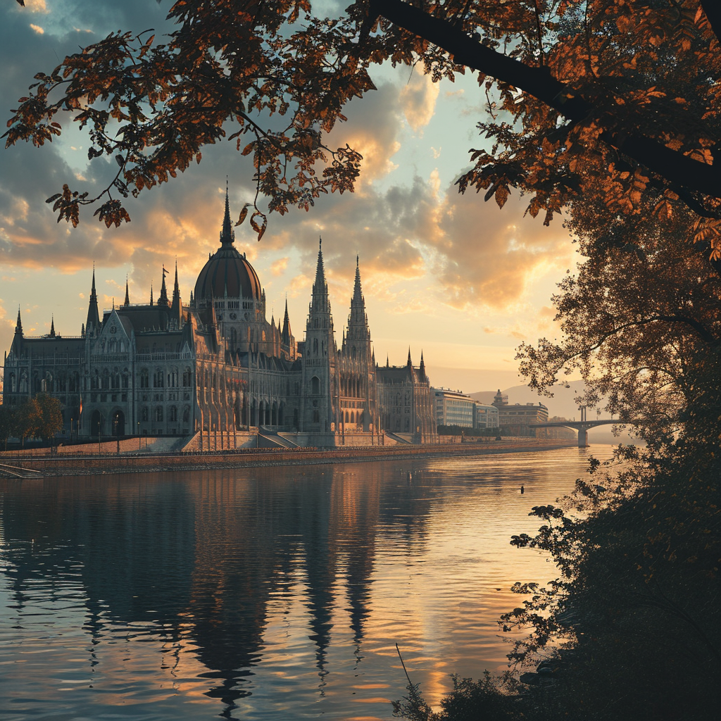 Beautiful view of Budapest's Parliament and the Danube