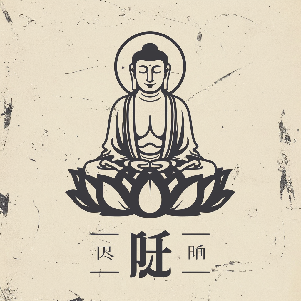 Logo with Buddhism Sanskrit Chinese