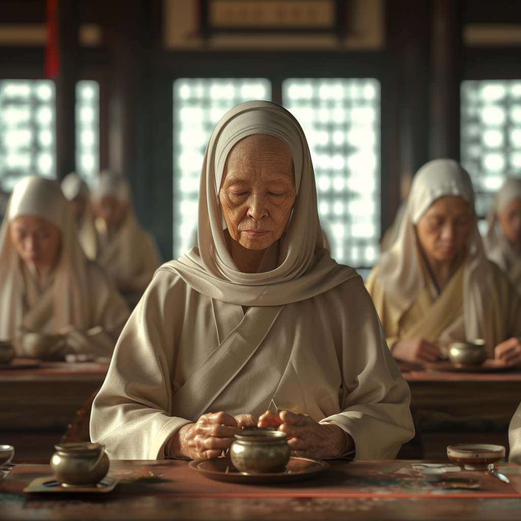 Buddhist Nuns Tea Monastery