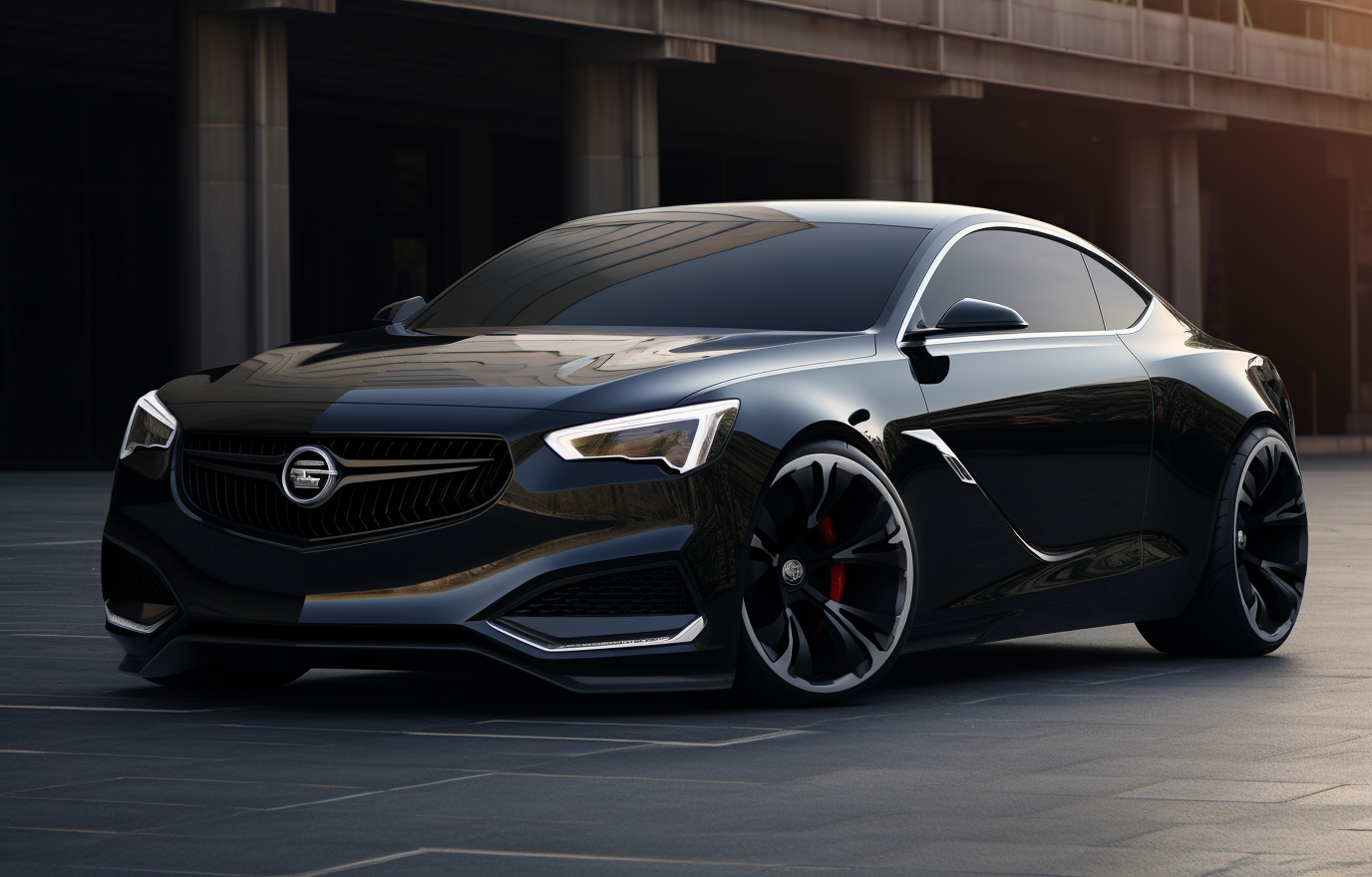 Menacing black Buick Grand National concept car