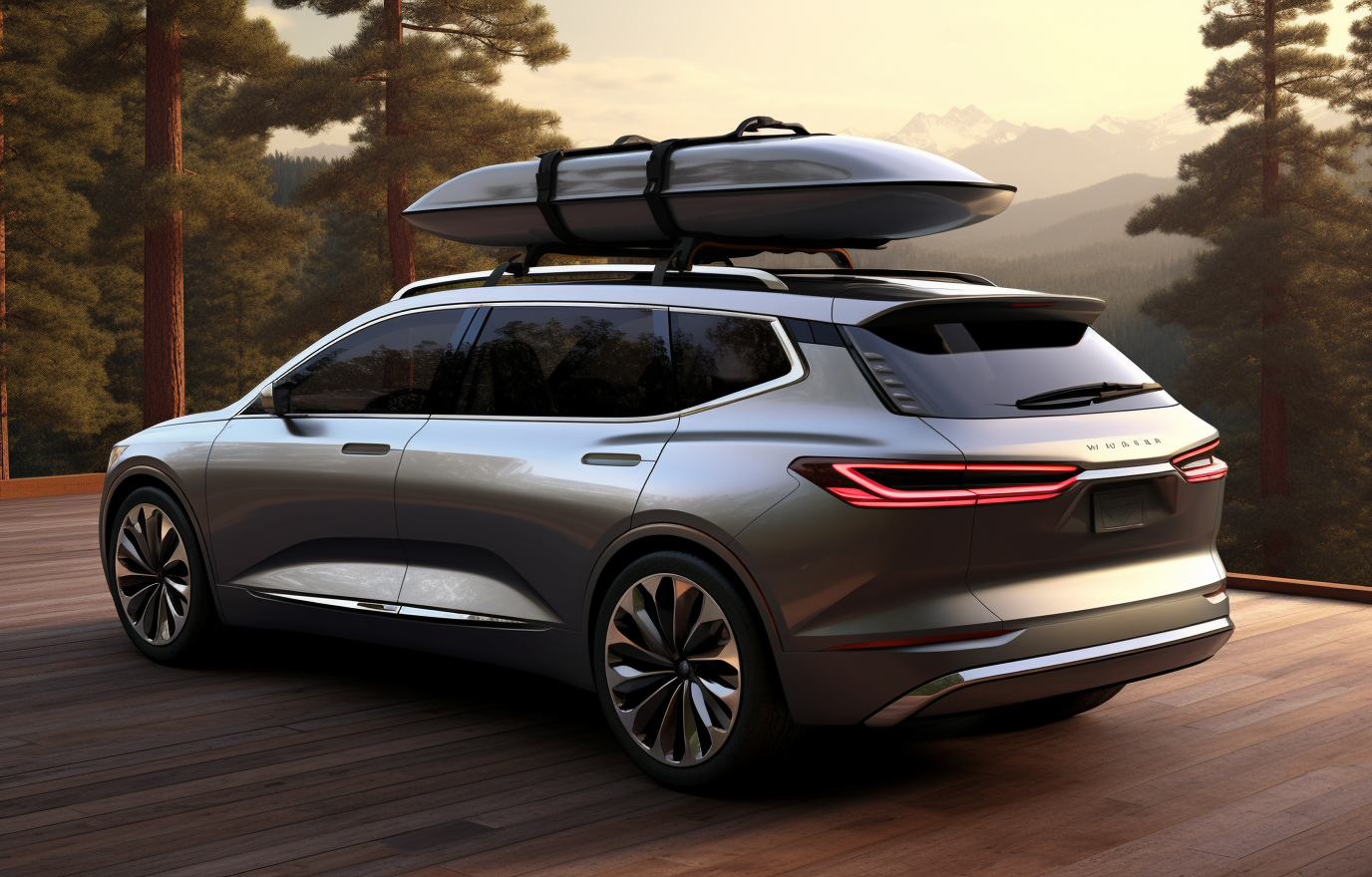 Buick Roadmaster Concept with Luggage on Roof Rack