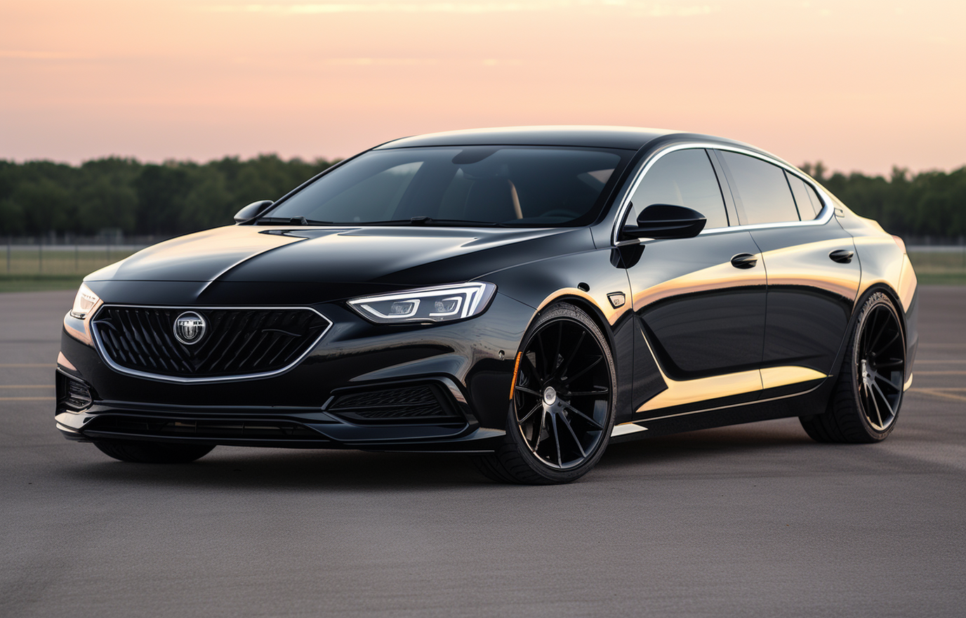 Sleek black Buick Regal Grand National Coupe