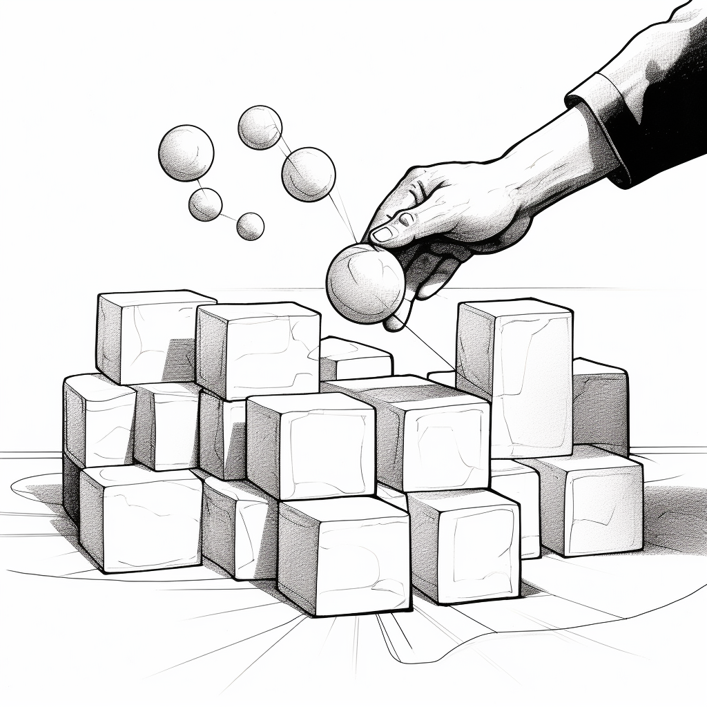 Generic person building blocks and polishing a ball