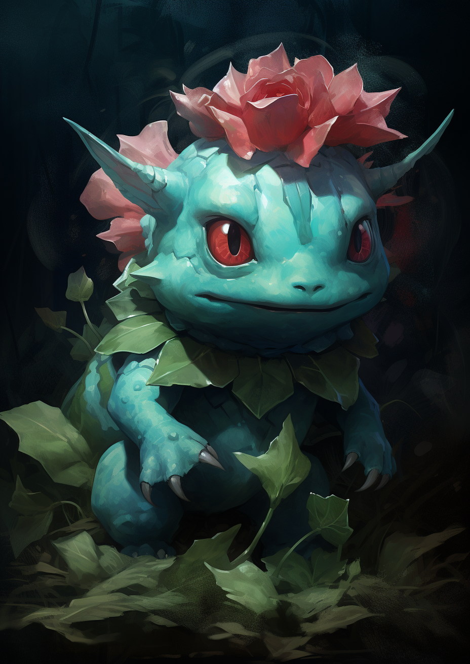 Bulbasaur in Carvaggio style AR