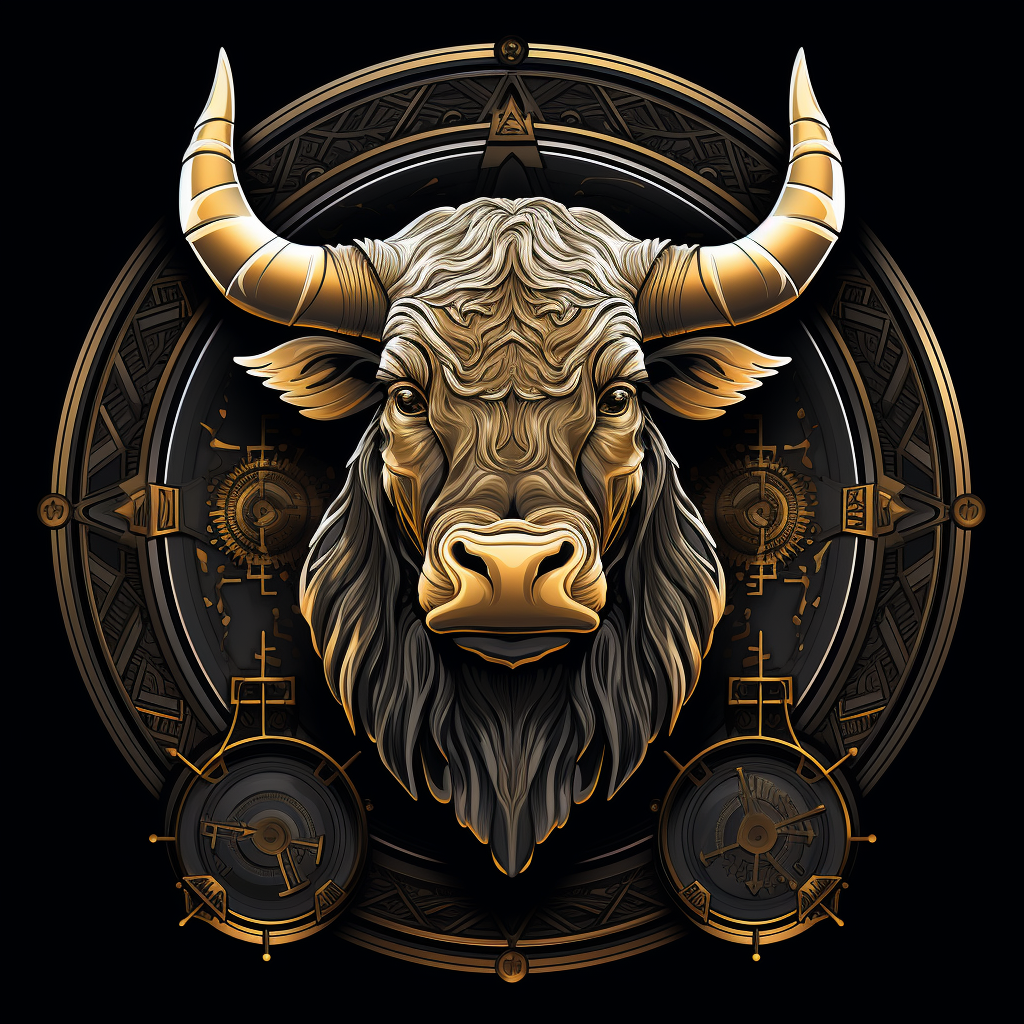 Bull Bitcoin logo on black background