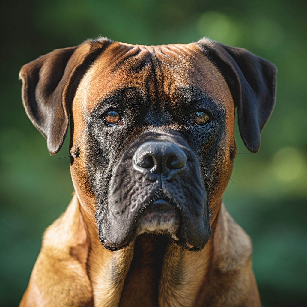 Close-up of Bull Mastiff's Face