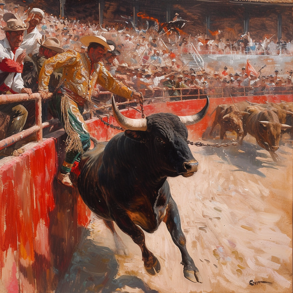 Bullfight Anders Zorn painting