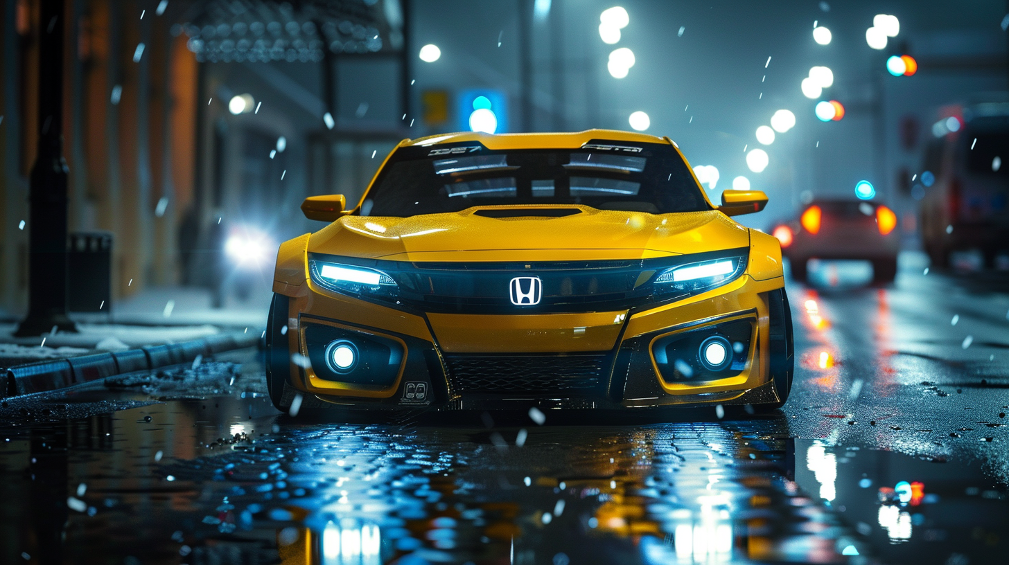 Bumblebee Honda Civic Transformers Cinematic Road