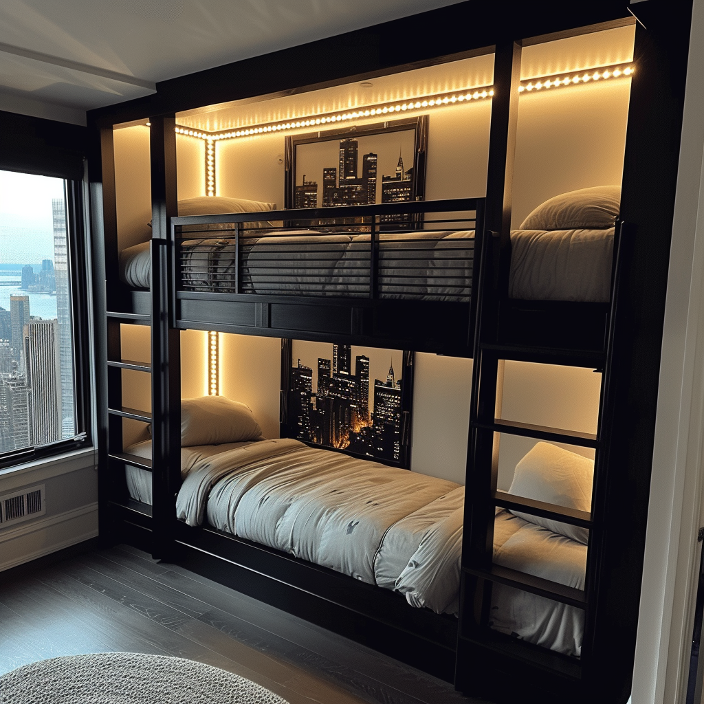 Bunk Beds in New York Times Square