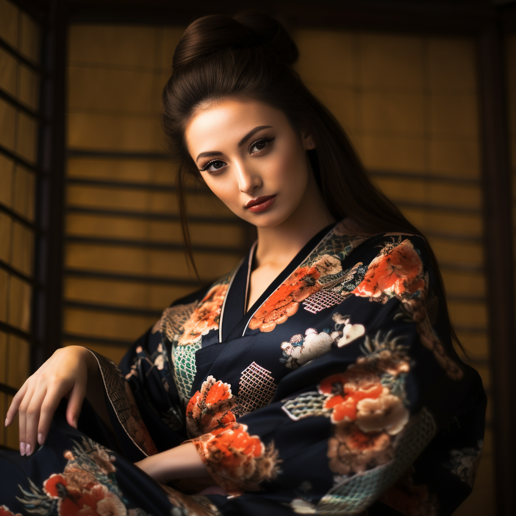 Hot Japanese Woman in Kimono