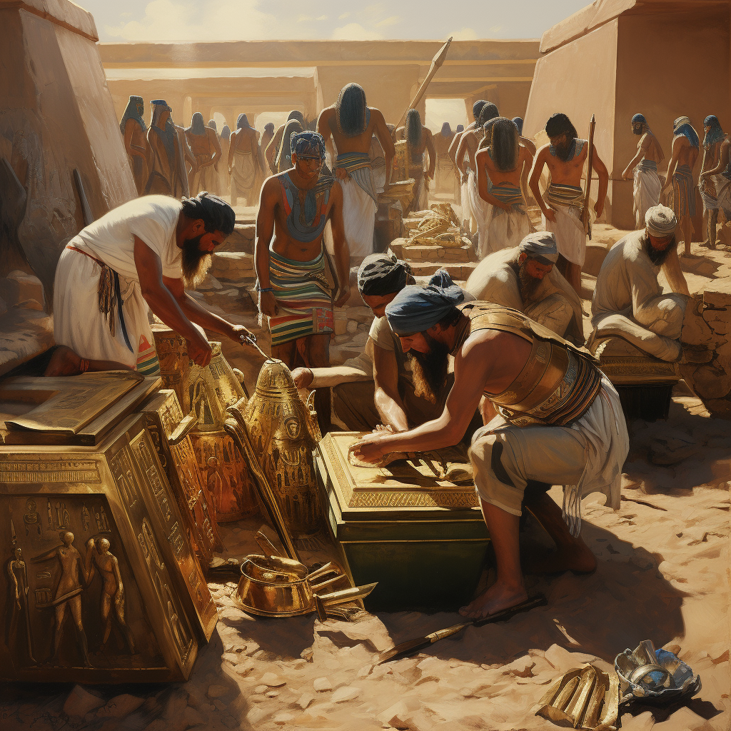 Burial preparations in ancient Egypt