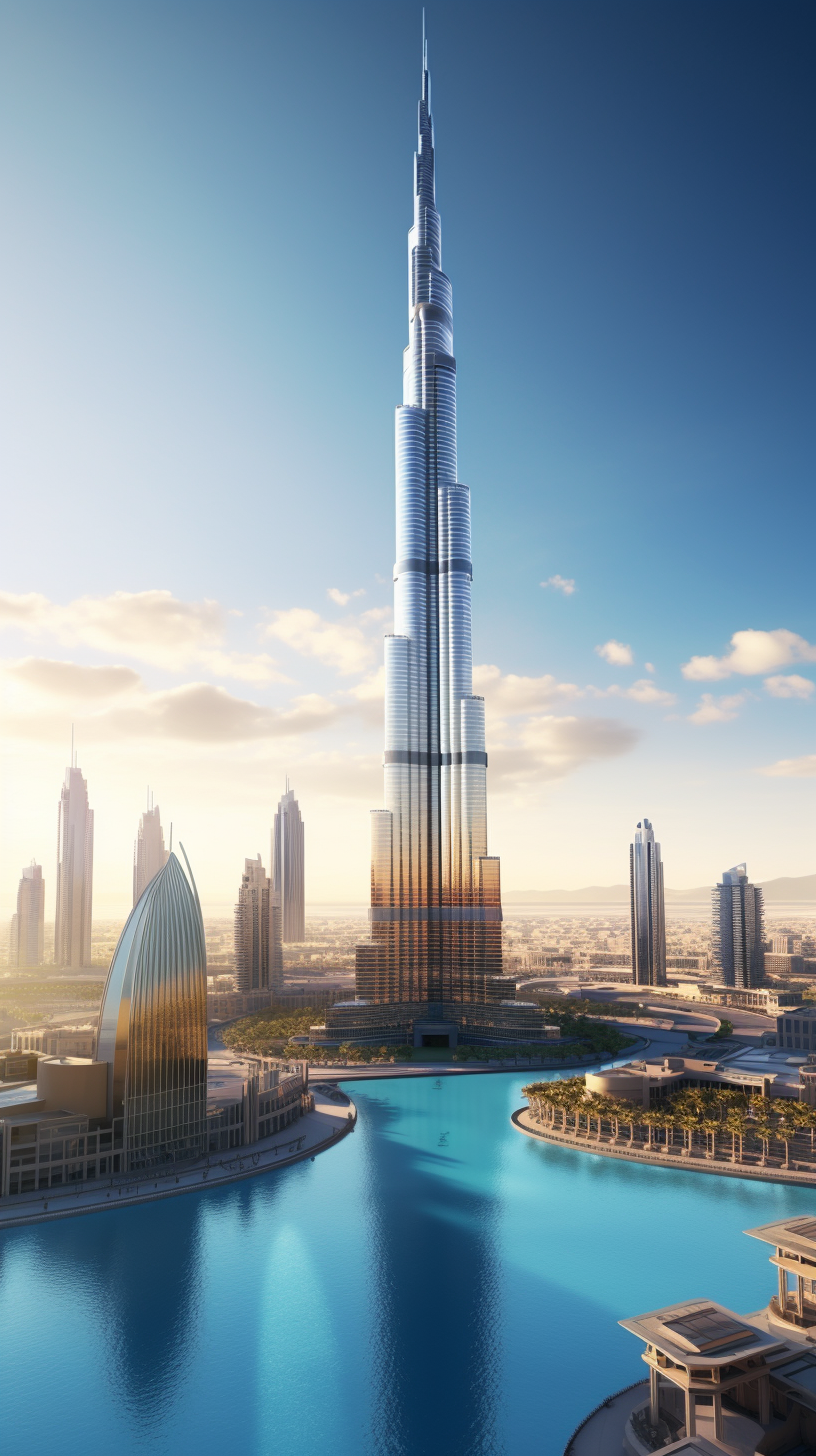 Stunning Burj Khalifa in 8k