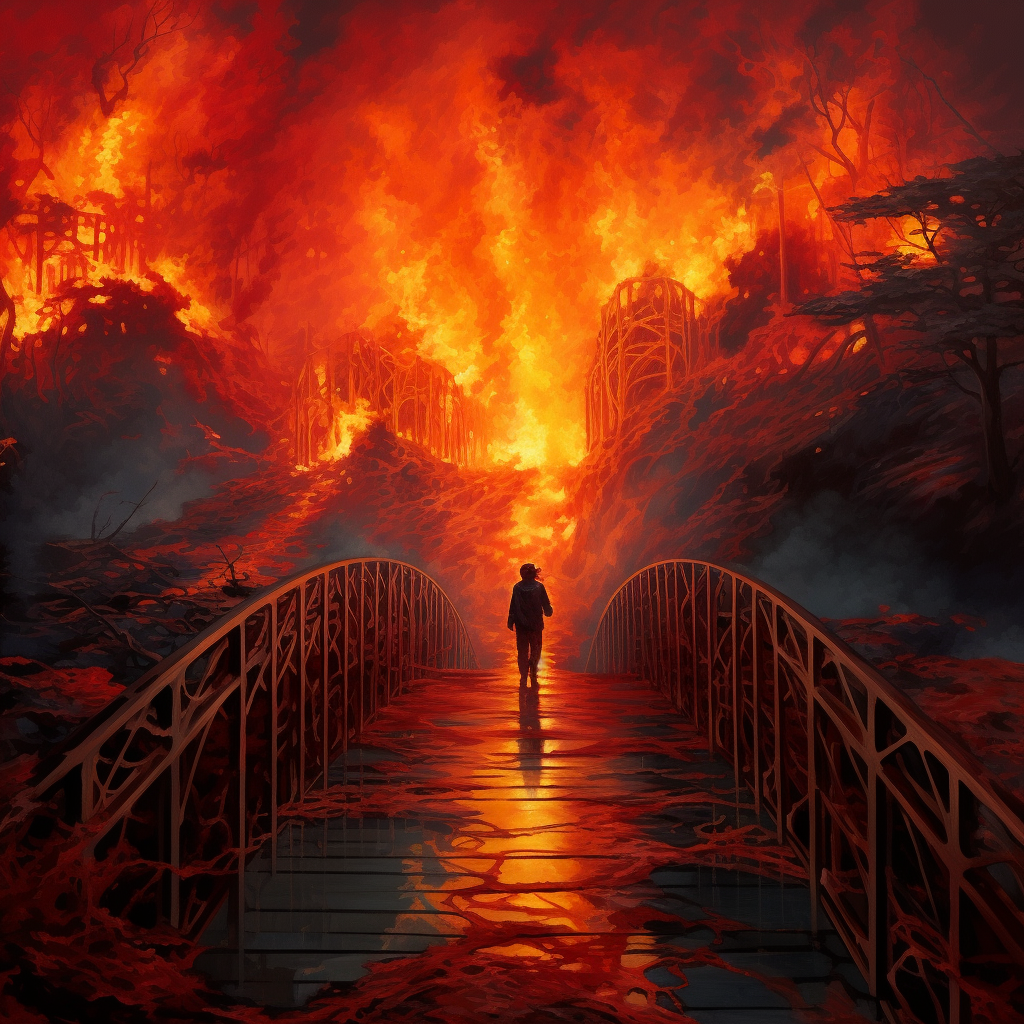 Symbolic Burning Bridges Image