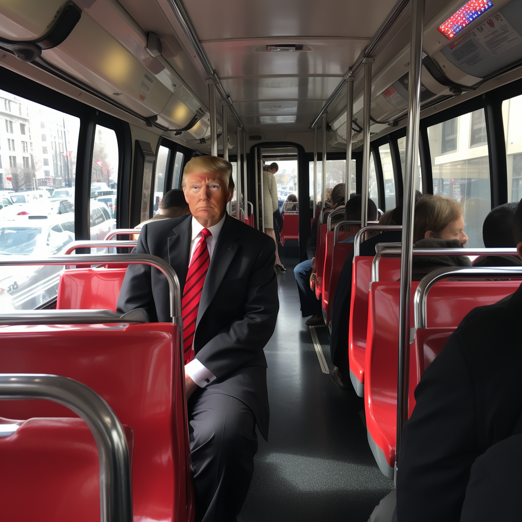 Donald Trump as Passenger on City Bus