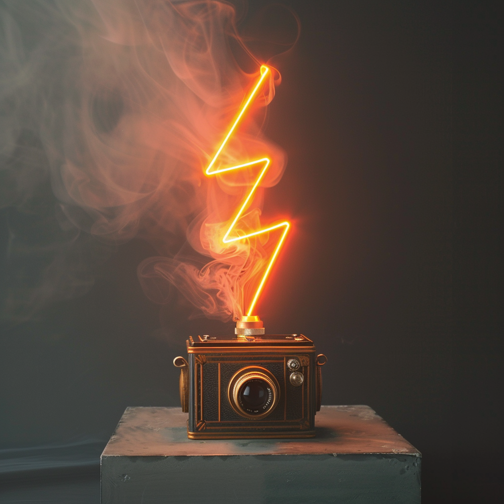 lightning bolt camera logo