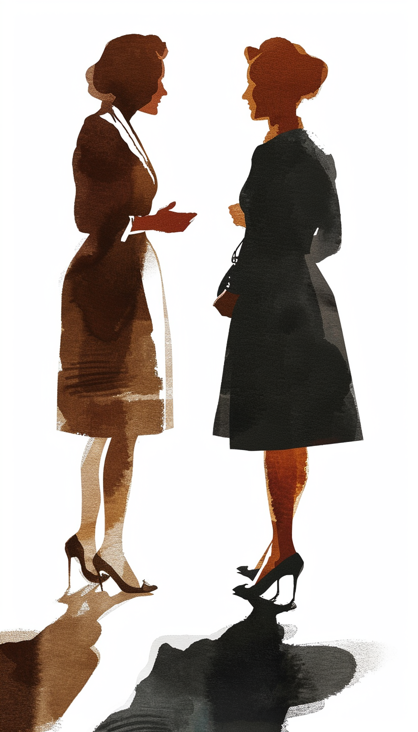 Two Business Women Talking