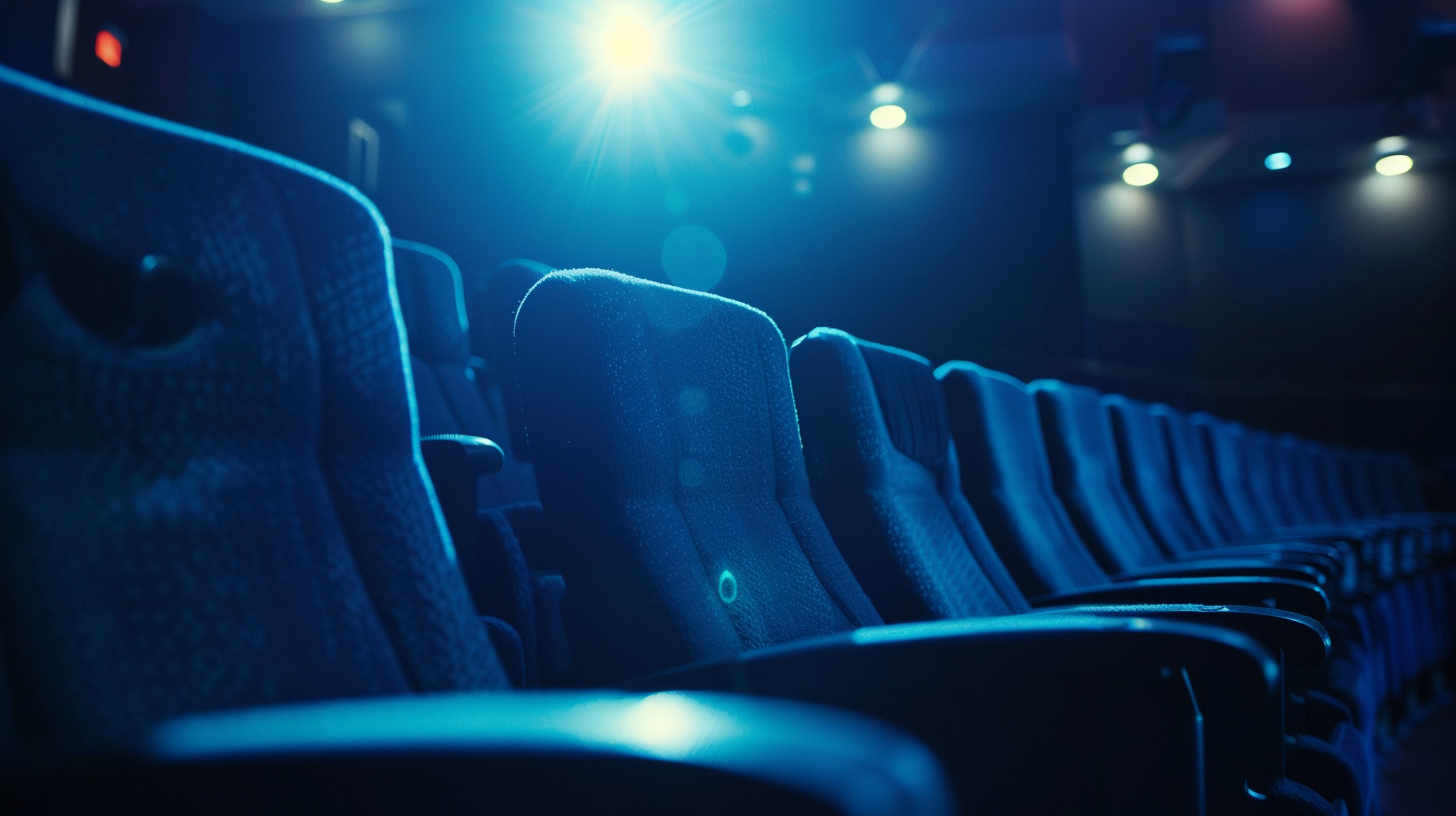 Two people in movie theatre with Cadbury Twirl Bites