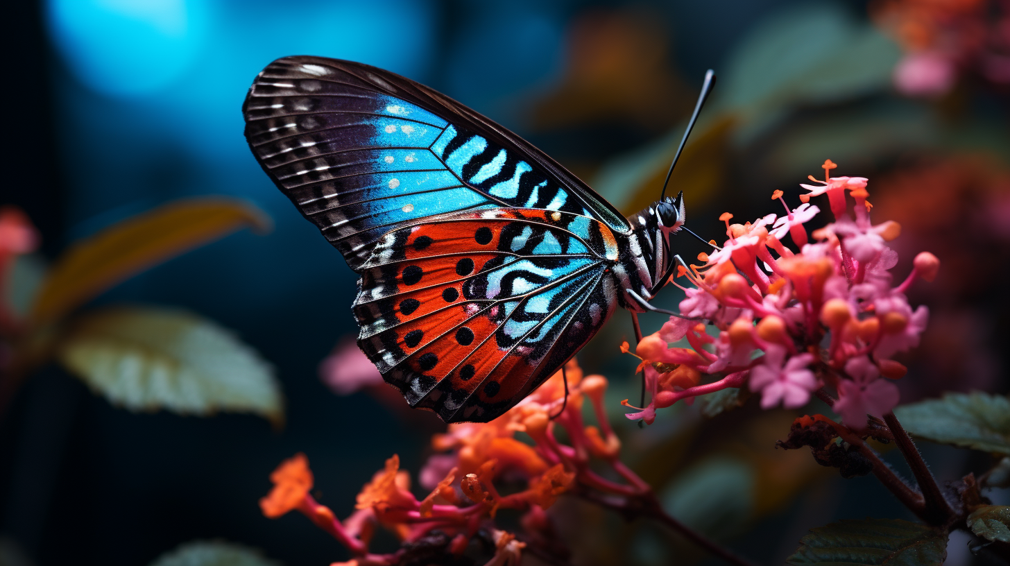 Beautiful butterfly up close