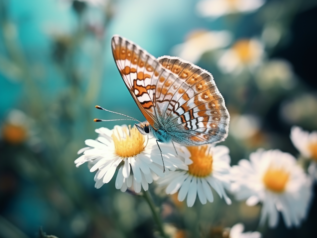 Beautiful butterfly on a flower