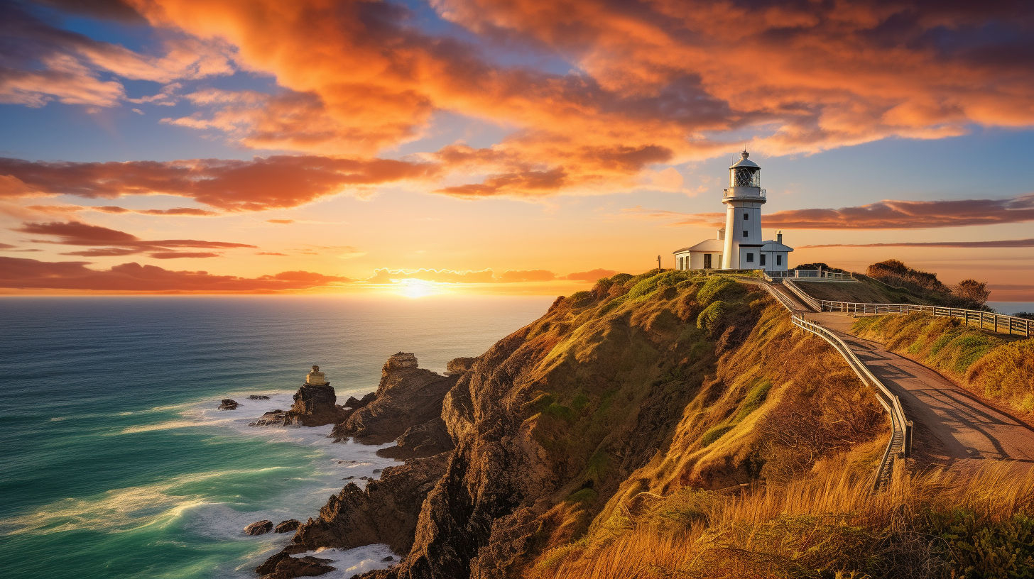 Byron Bay Lighthouse art piece