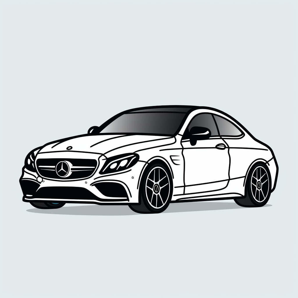 Sleek c63 Car Icon Design