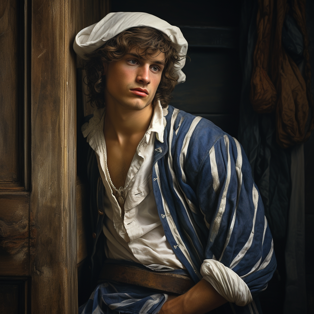 Cabin Boy in Sailor's Clothing