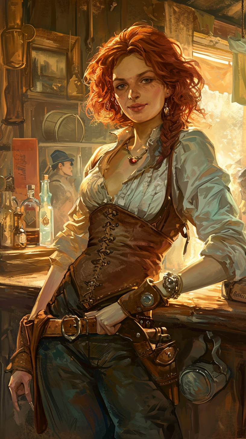 Clever Calamity Kate, the Redheaded Half-Elf Ranger