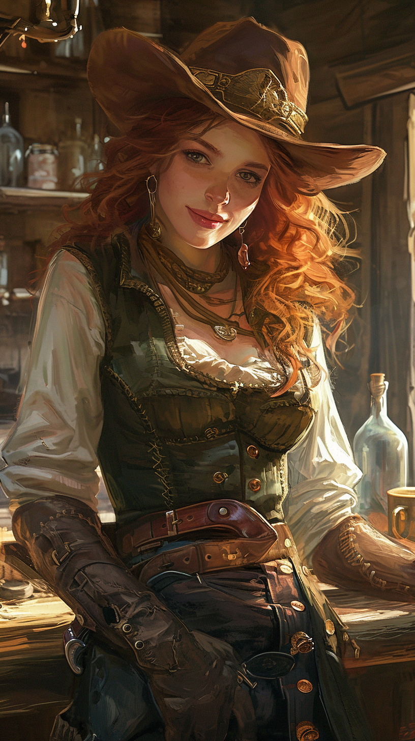 Clever Calamity Kate, the Redheaded Half-Elf Ranger